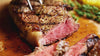 Slicing into the delicious 100% grass fed beef from Long Farm Meats